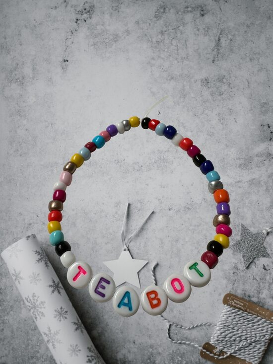 DIY LETTER BEAD BRACELET